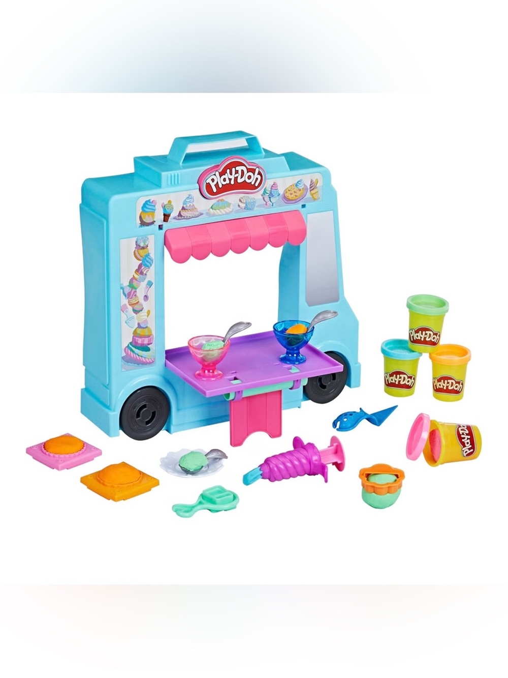 Play-Doh Kitchen Creations Ice Cream Truck Toy Playset Brand New in Box